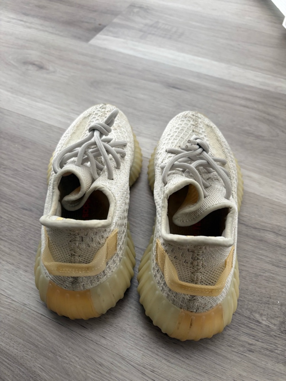 adidas Athletic Shoes in Cream and Yellow